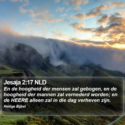 Jesaja 2:17 NLD Bible Verse Image