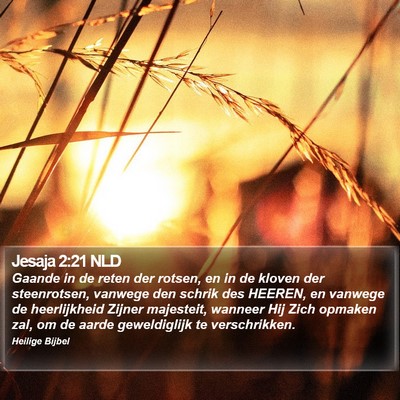 Jesaja 2:21 NLD Bible Verse Image