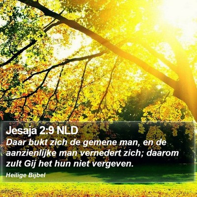 Jesaja 2:9 NLD Bible Verse Image