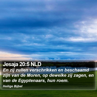 Jesaja 20:5 NLD Bible Verse Image