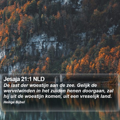 Jesaja 21:1 NLD Bible Verse Image
