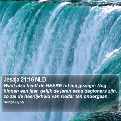 Jesaja 21:16 NLD Bible Verse Image