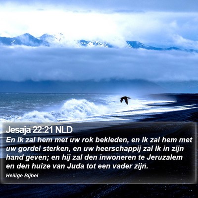 Jesaja 22:21 NLD Bible Verse Image