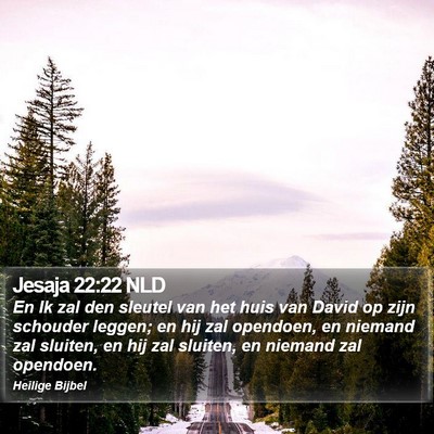 Jesaja 22:22 NLD Bible Verse Image