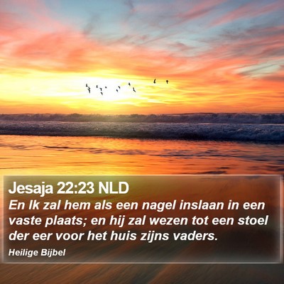 Jesaja 22:23 NLD Bible Verse Image