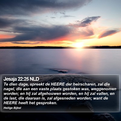 Jesaja 22:25 NLD Bible Verse Image