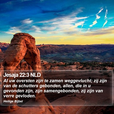Jesaja 22:3 NLD Bible Verse Image