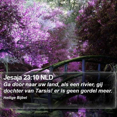 Jesaja 23:10 NLD Bible Verse Image