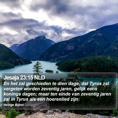 Jesaja 23:15 NLD Bible Verse Image