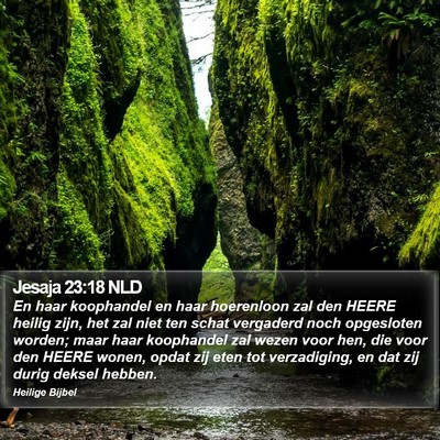 Jesaja 23:18 NLD Bible Verse Image