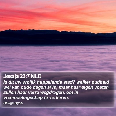 Jesaja 23:7 NLD Bible Verse Image