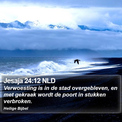 Jesaja 24:12 NLD Bible Verse Image