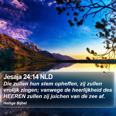 Jesaja 24:14 NLD Bible Verse Image