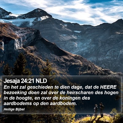 Jesaja 24:21 NLD Bible Verse Image