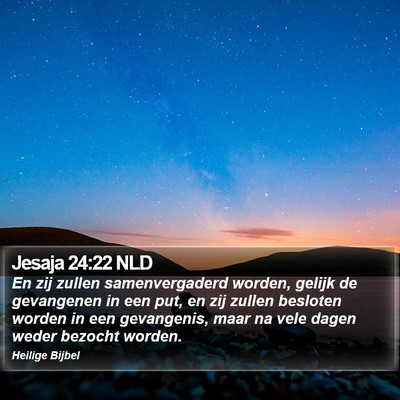 Jesaja 24:22 NLD Bible Verse Image