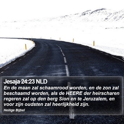 Jesaja 24:23 NLD Bible Verse Image