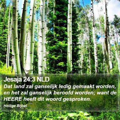 Jesaja 24:3 NLD Bible Verse Image