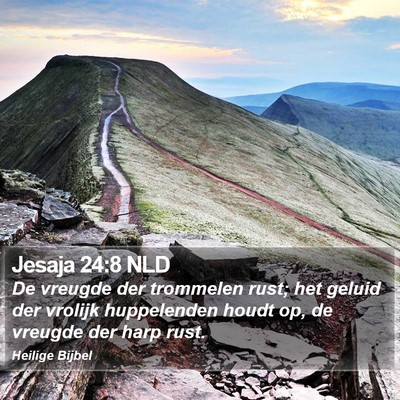 Jesaja 24:8 NLD Bible Verse Image