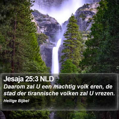 Jesaja 25:3 NLD Bible Verse Image