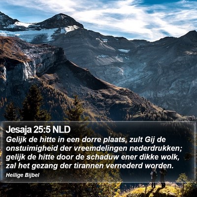 Jesaja 25:5 NLD Bible Verse Image