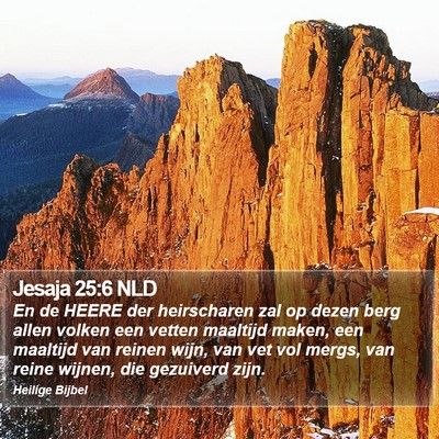 Jesaja 25:6 NLD Bible Verse Image