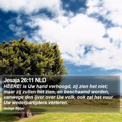 Jesaja 26:11 NLD Bible Verse Image