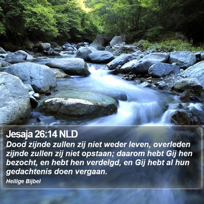 Jesaja 26:14 NLD Bible Verse Image