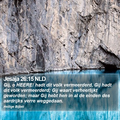 Jesaja 26:15 NLD Bible Verse Image