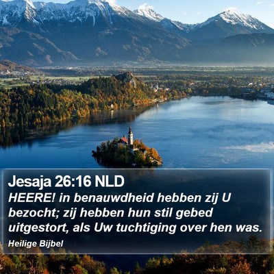 Jesaja 26:16 NLD Bible Verse Image