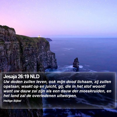 Jesaja 26:19 NLD Bible Verse Image
