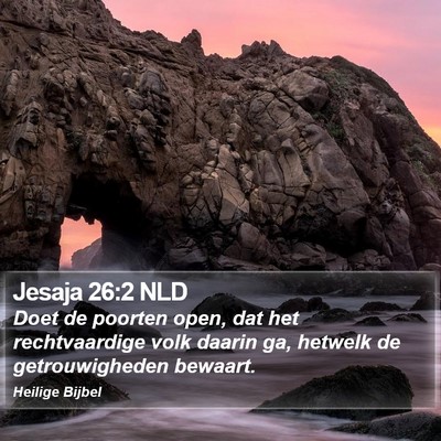 Jesaja 26:2 NLD Bible Verse Image