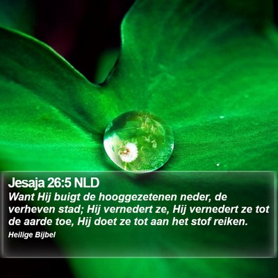 Jesaja 26:5 NLD Bible Verse Image