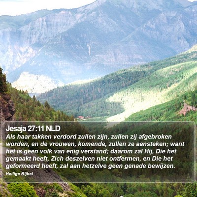 Jesaja 27:11 NLD Bible Verse Image