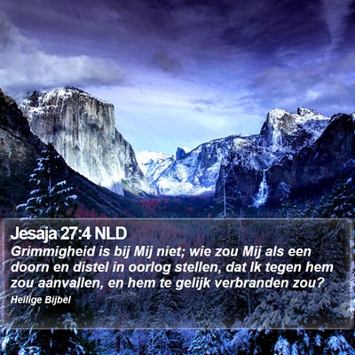 Jesaja 27:4 NLD Bible Verse Image