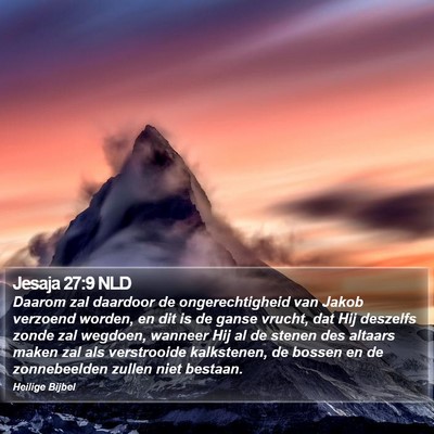 Jesaja 27:9 NLD Bible Verse Image