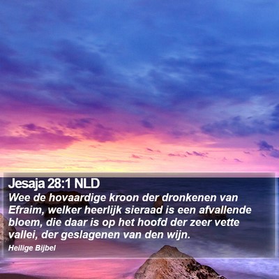 Jesaja 28:1 NLD Bible Verse Image