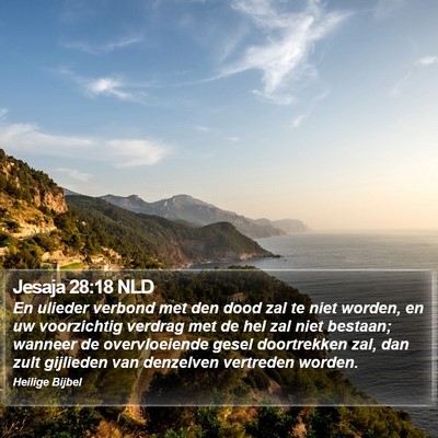 Jesaja 28:18 NLD Bible Verse Image