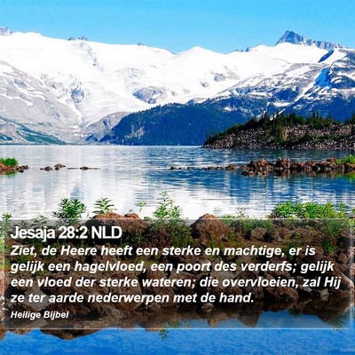 Jesaja 28:2 NLD Bible Verse Image