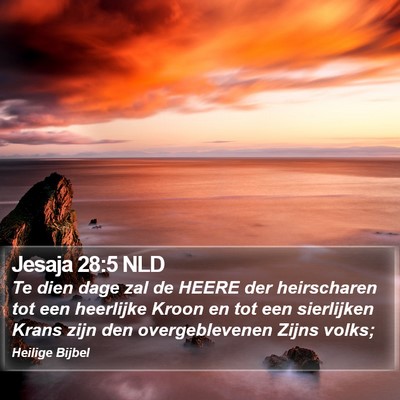 Jesaja 28:5 NLD Bible Verse Image