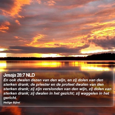 Jesaja 28:7 NLD Bible Verse Image