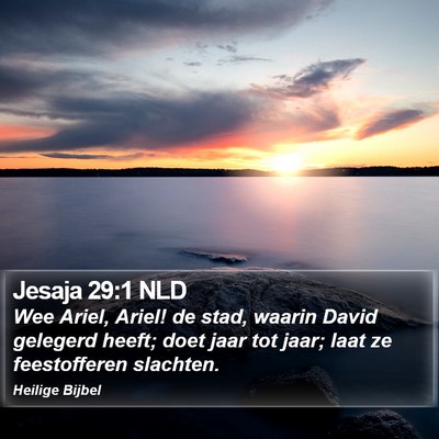 Jesaja 29:1 NLD Bible Verse Image