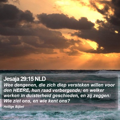 Jesaja 29:15 NLD Bible Verse Image