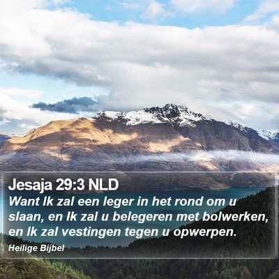 Jesaja 29:3 NLD Bible Verse Image