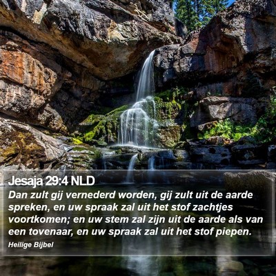 Jesaja 29:4 NLD Bible Verse Image