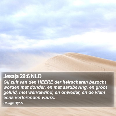 Jesaja 29:6 NLD Bible Verse Image
