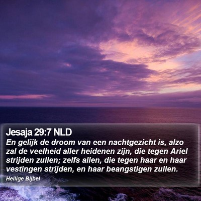 Jesaja 29:7 NLD Bible Verse Image