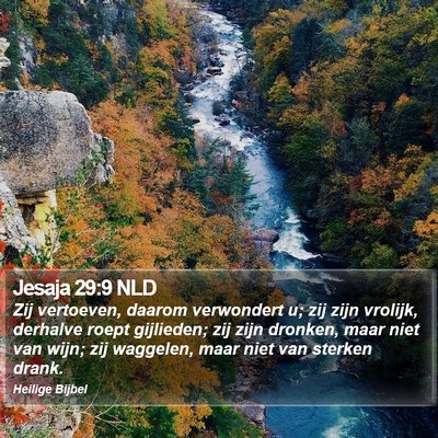 Jesaja 29:9 NLD Bible Verse Image