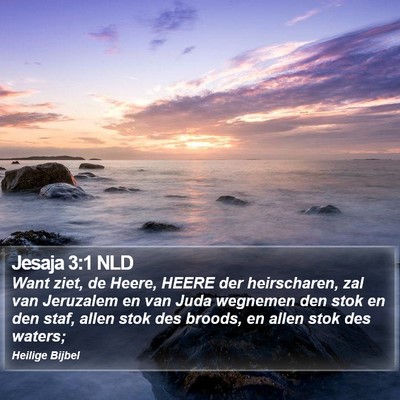 Jesaja 3:1 NLD Bible Verse Image