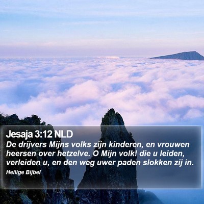 Jesaja 3:12 NLD Bible Verse Image