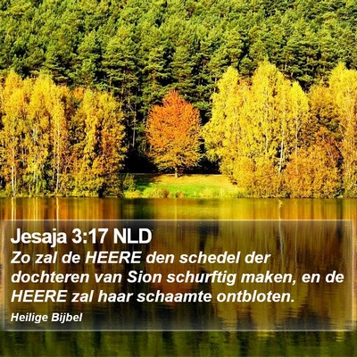 Jesaja 3:17 NLD Bible Verse Image